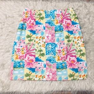 Tropical Patchwork Skirt